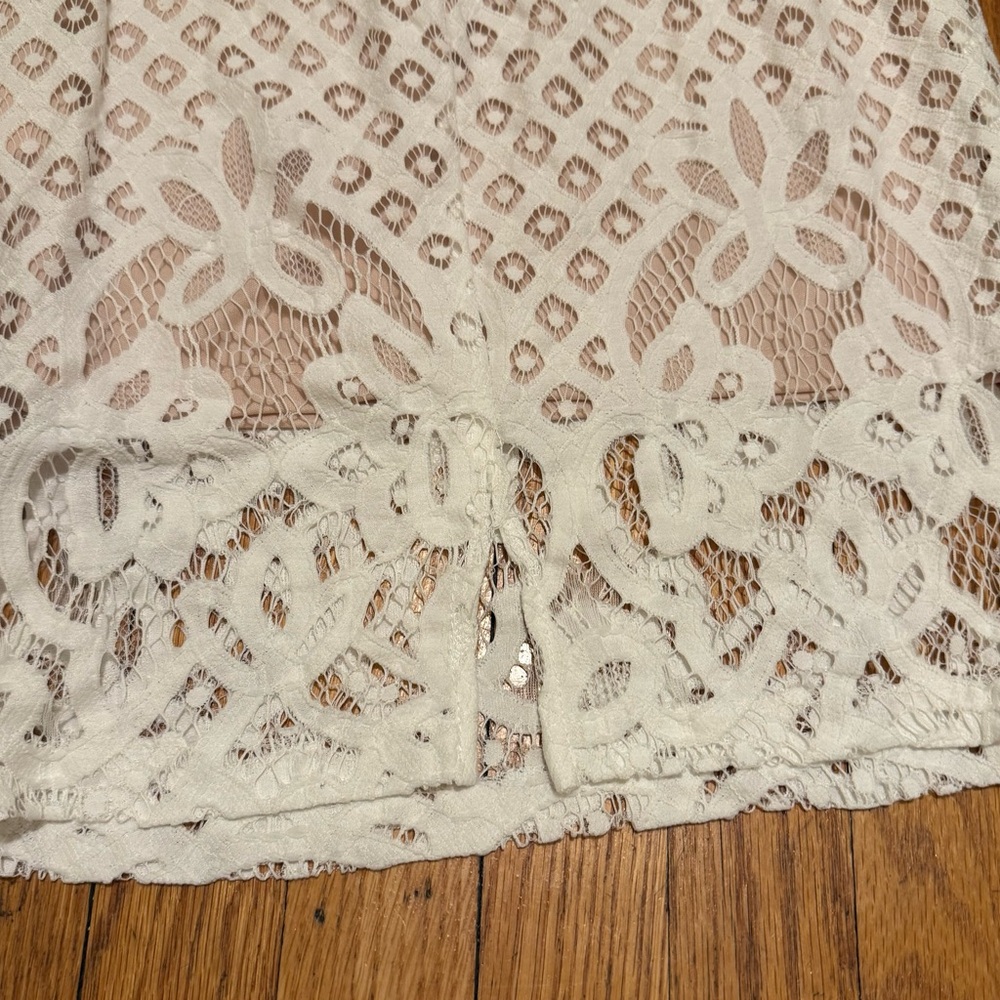 Lulu's Steal A Kiss White Lace Dress - Picture 5 of 7
